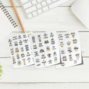 motivational quotes planner stickers