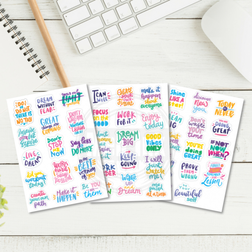 daily motivational quote stickers