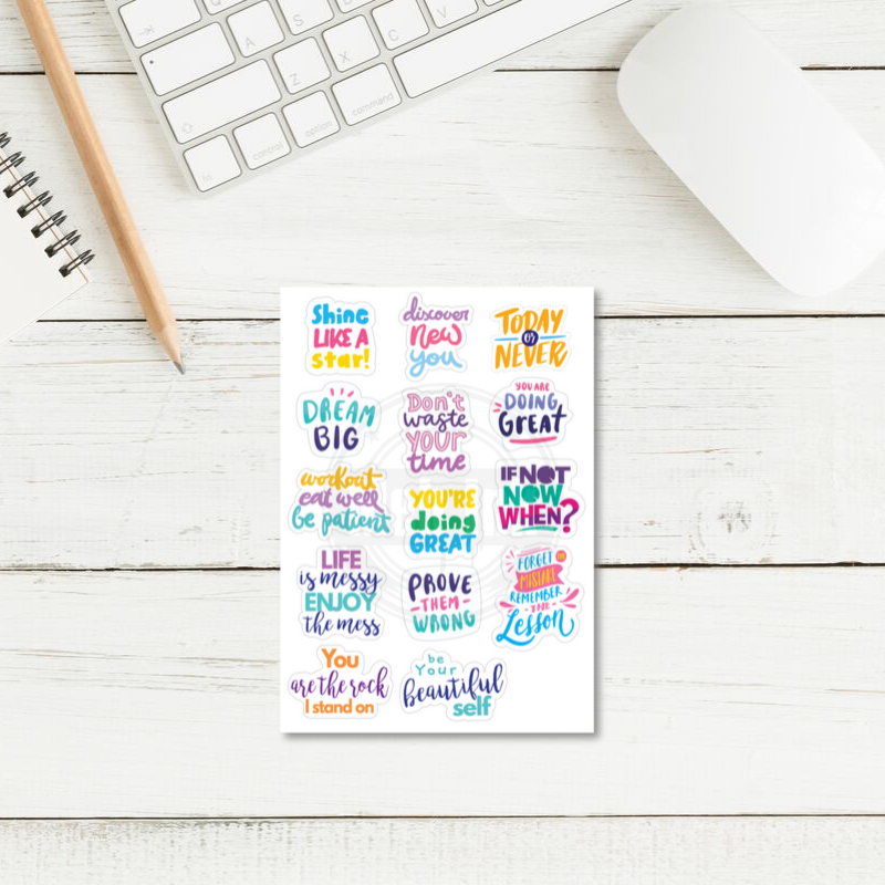 daily motivational quote stickers