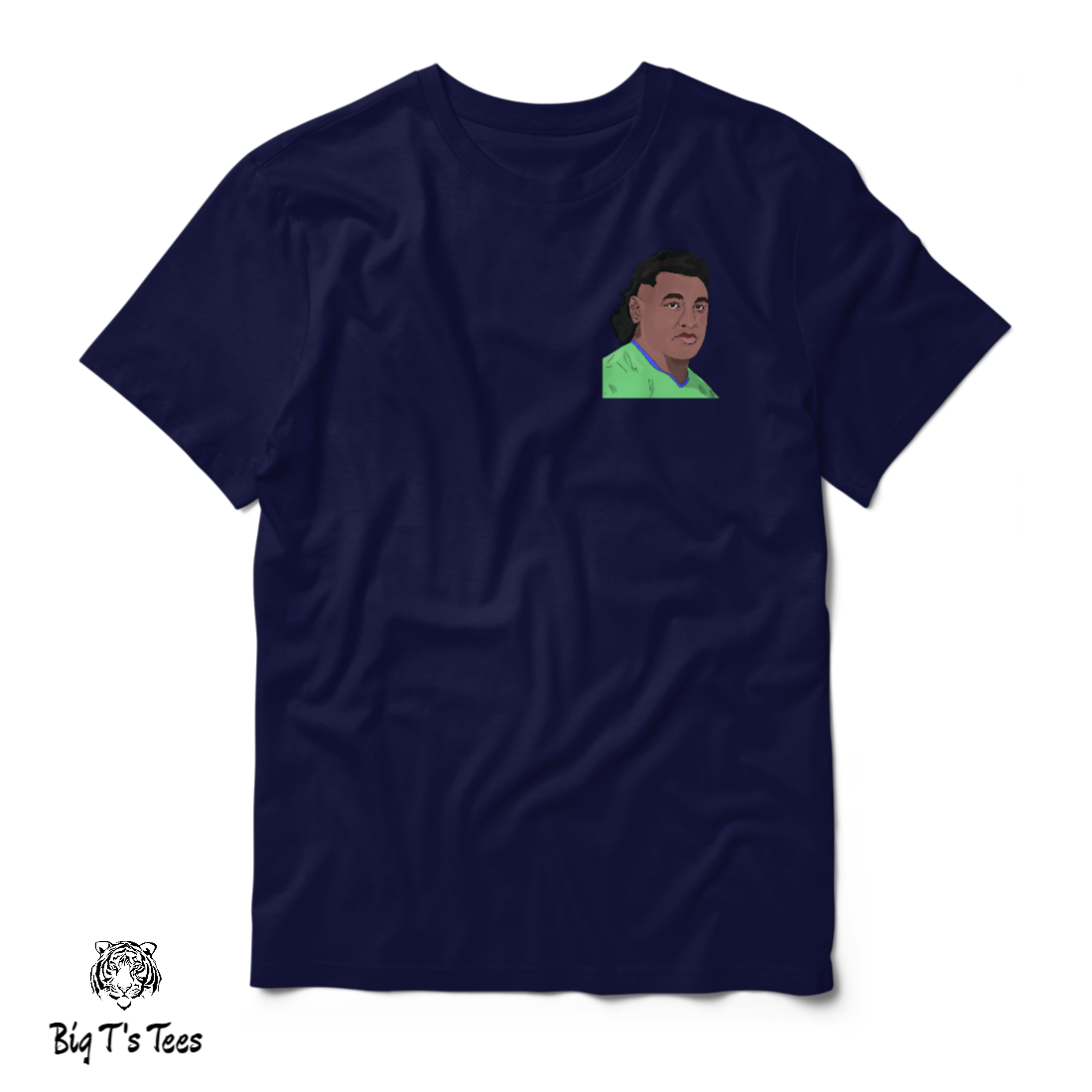 Papalii | Big T's Josh 'Big Papa' Papalii Art T-shirt | Meh Ink